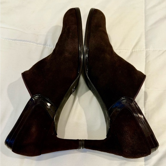 **Stuart Weitzman Chocolate Brown Suede Booties – Size 10.5 (Narrow)** - Picture 4 of 6